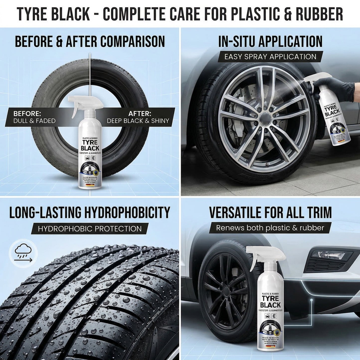 Tyre Black™ - Premium Tire Gloss & Protectant (120ml)